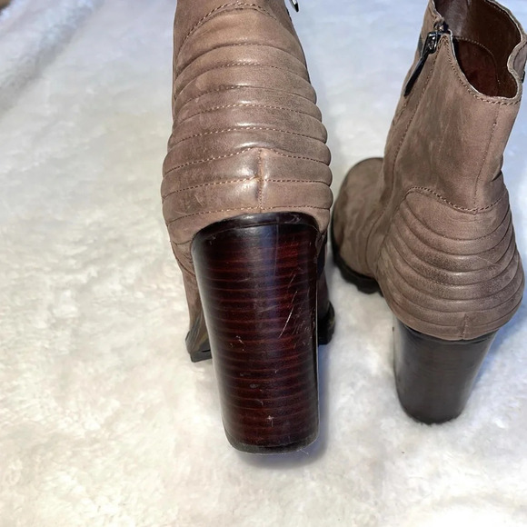 Sam Edelman Fowler Brown Leather Block Heel Ankle Boots 10 Women’s - Picture 12 of 16